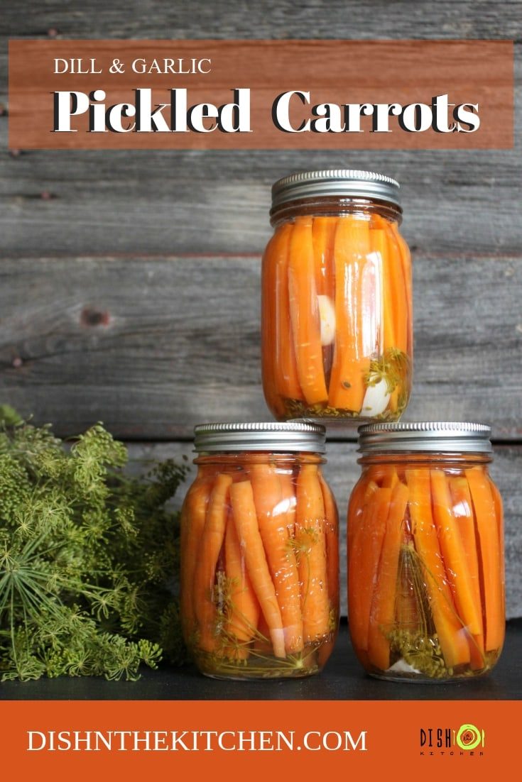 Pickled Carrots with Dill and Garlic Dish 'n' the Kitchen