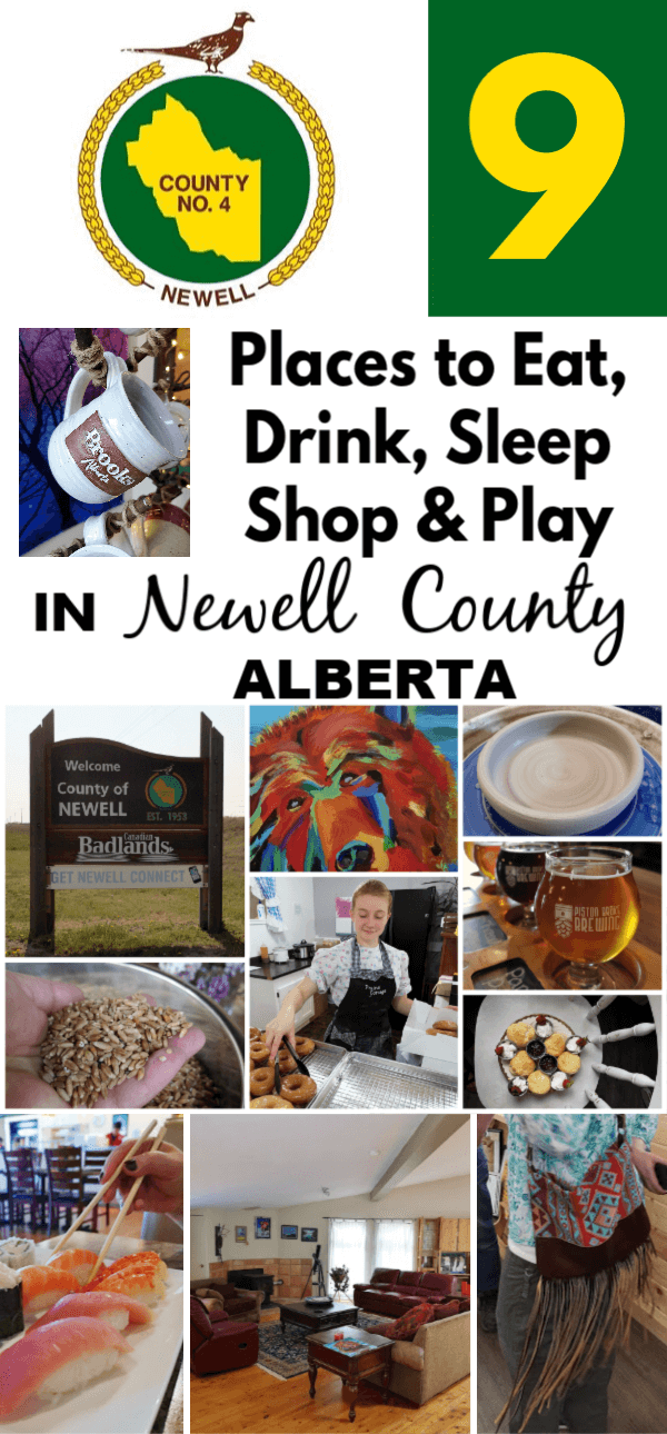 A montage of local business photos from Newell County Alberta.
