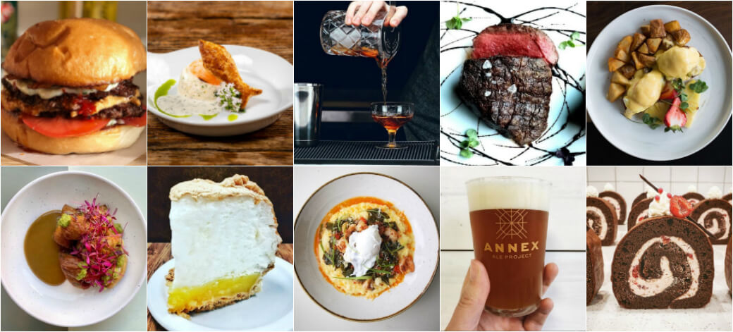 Where to Eat in Calgary - a collage of food photos.