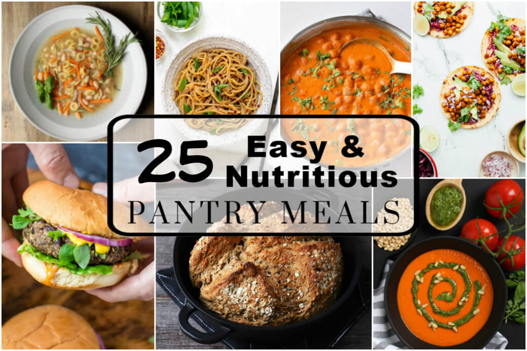 Pantry Meals - Cover shot featuring delicious pantry based meals.