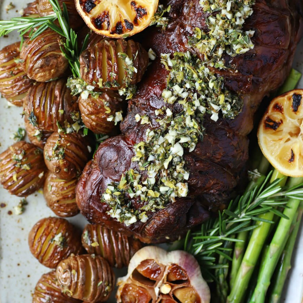 Slow Roasted Boneless Leg of Lamb Dish 'n' the Kitchen