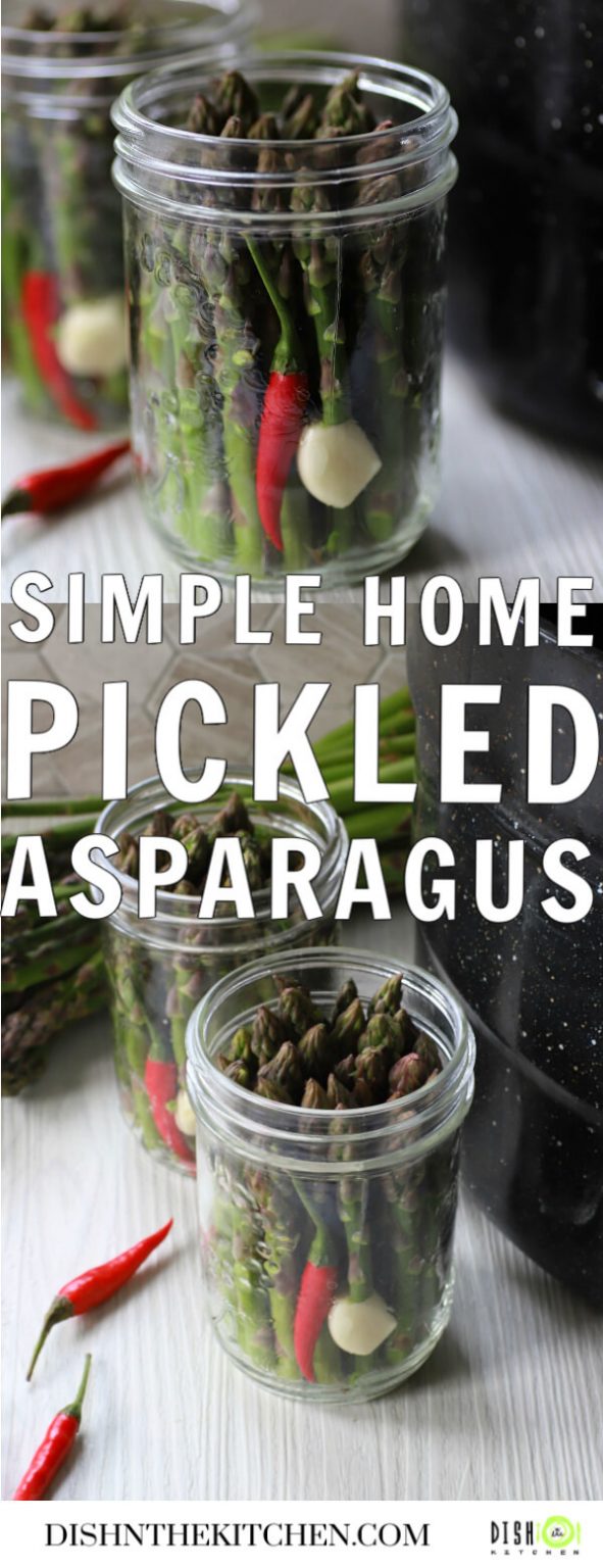 Simple Home Pickled Asparagus Dish 'n' the Kitchen