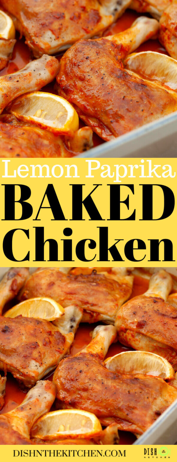 Lemon Paprika Baked Chicken Legs Dish 'n' the Kitchen