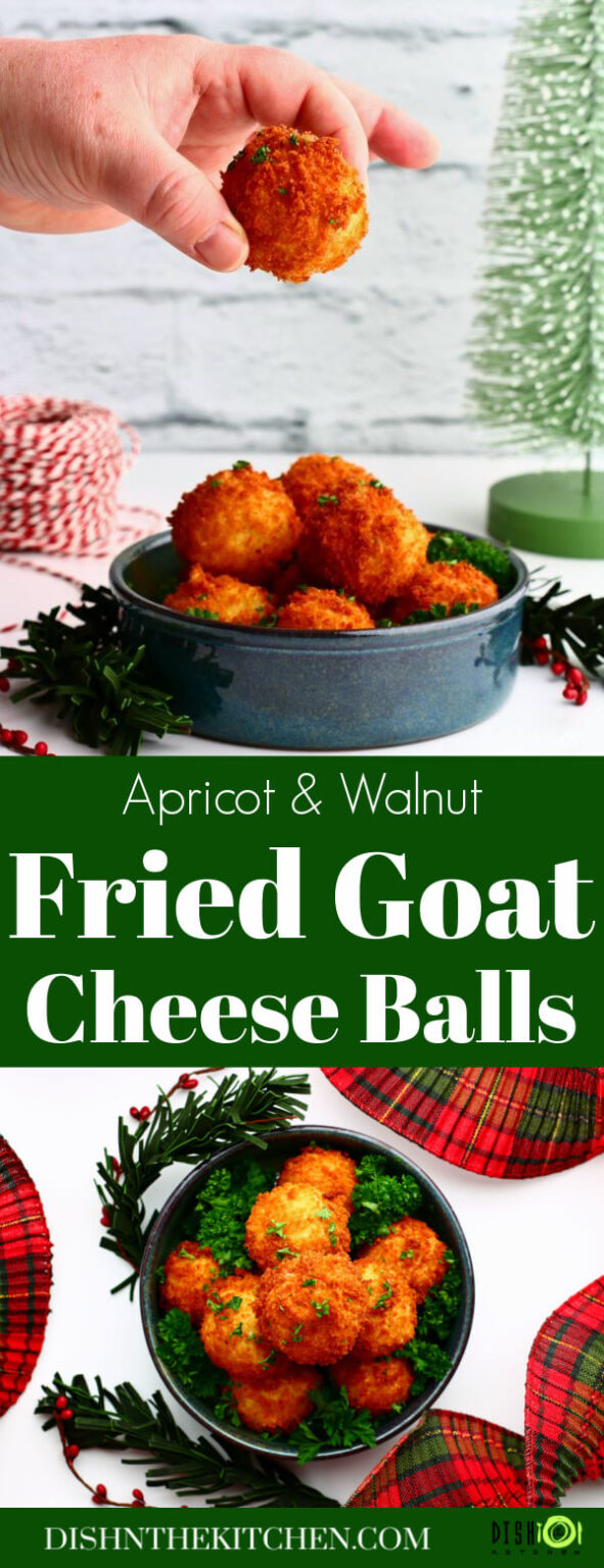 Apricot Walnut Fried Goat Cheese Balls Dish 'n' the Kitchen