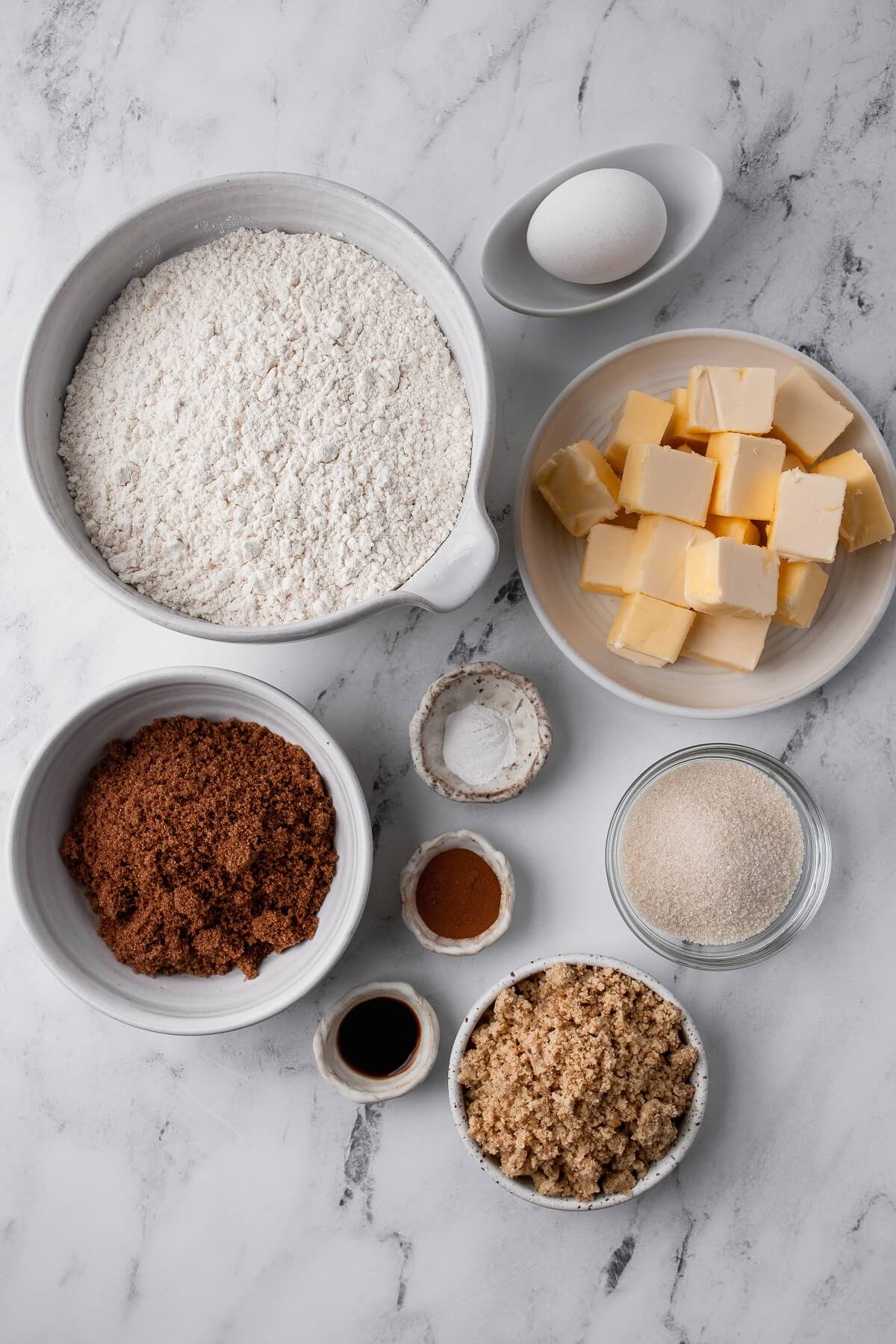 Ingredients used in making Cinnamon Walnut Cookies