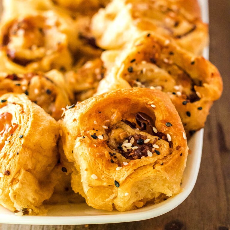 French Dip Roast Beef Pinwheels Dish 'n' the Kitchen