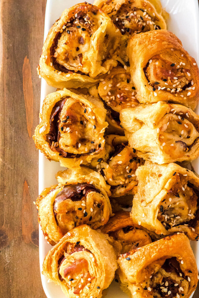 French Dip Roast Beef Pinwheels Dish 'n' the Kitchen