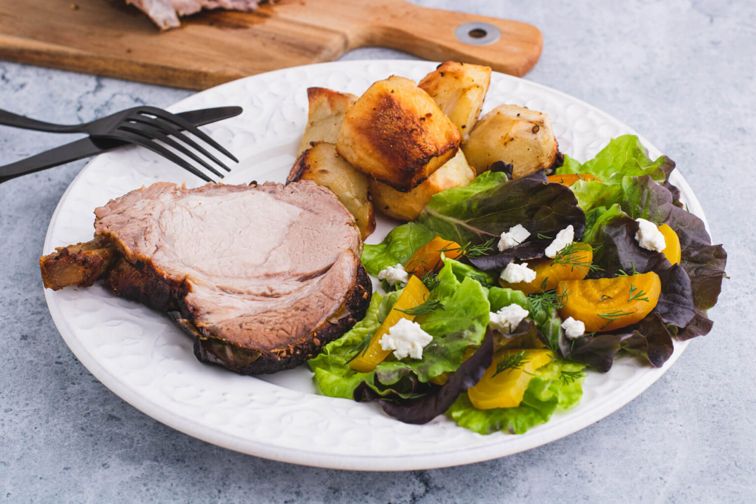 Apple Cider Brined Pork Rib Roast Dish 'n' the Kitchen