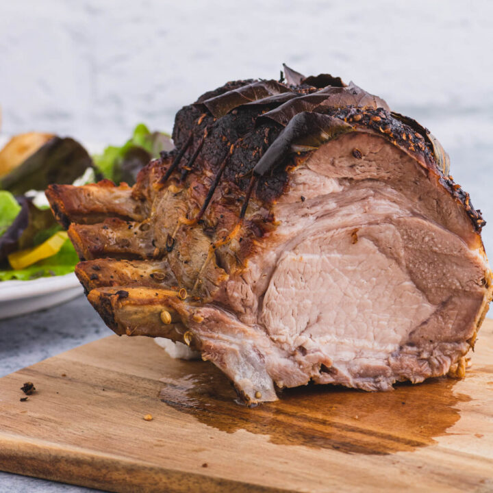 Apple Cider Brined Pork Rib Roast Dish 'n' the Kitchen