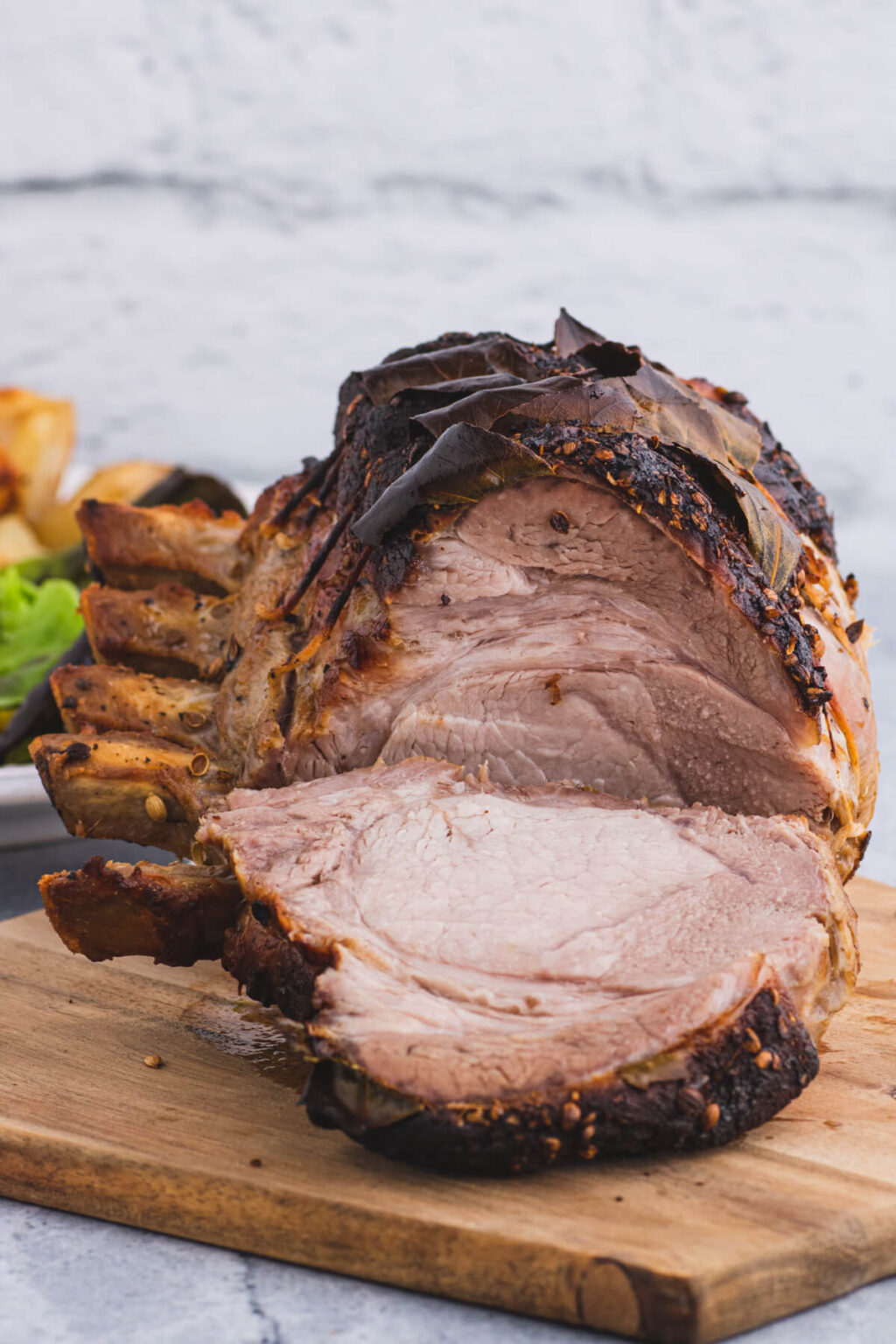 Apple Cider Brined Pork Rib Roast Dish 'n' the Kitchen