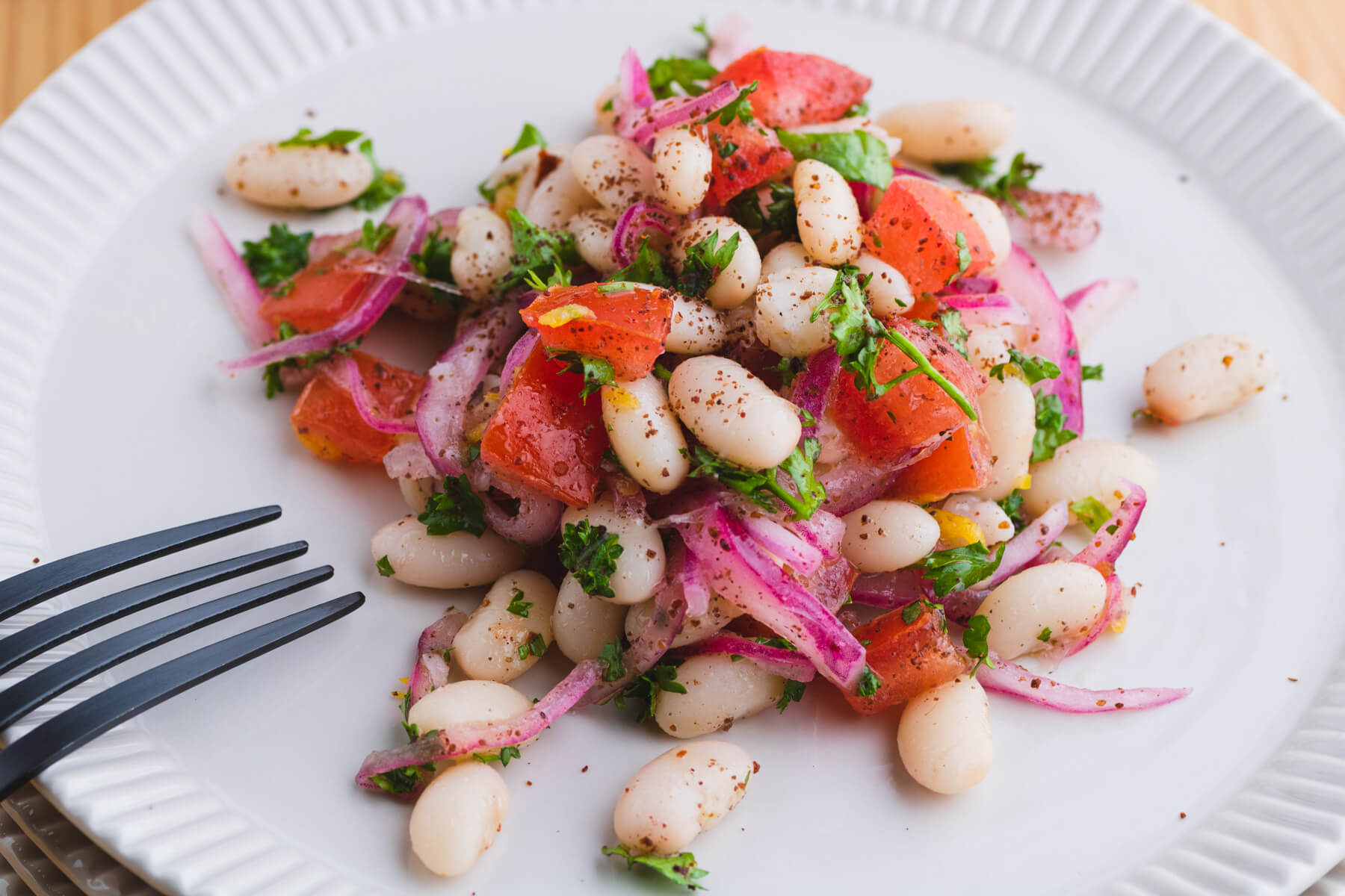 Turkish White Bean Salad (Fasulye Piyaz) Dish 'n' the Kitchen