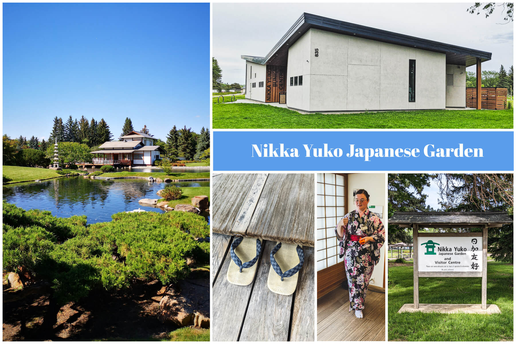 A collection of photos capturing the beauty of Nikka Yuko Japanese Gardens in Lethbridge Alberta. 