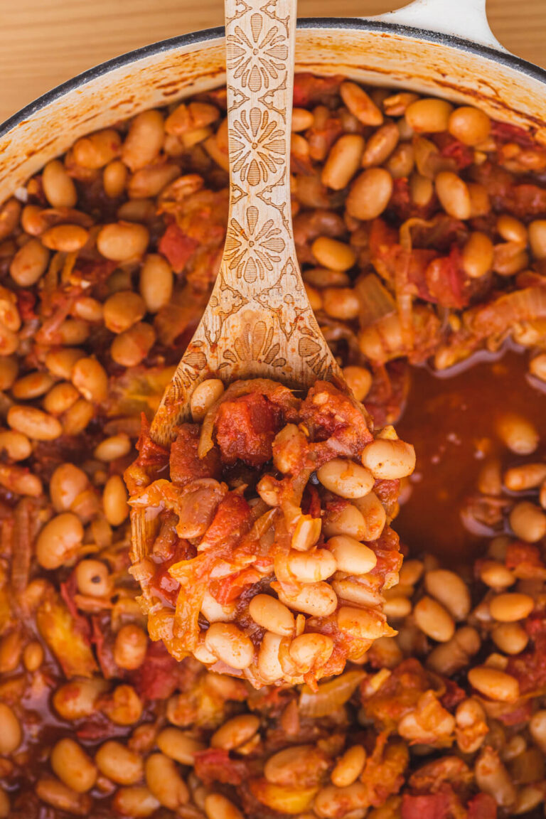Chipotle Pinto Beans with Peaches Dish 'n' the Kitchen
