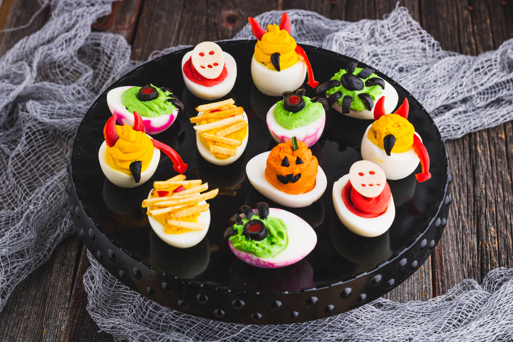 Healthy Deviled Egg Halloween Recipes Healthy Deviled Egg Halloween Recipes