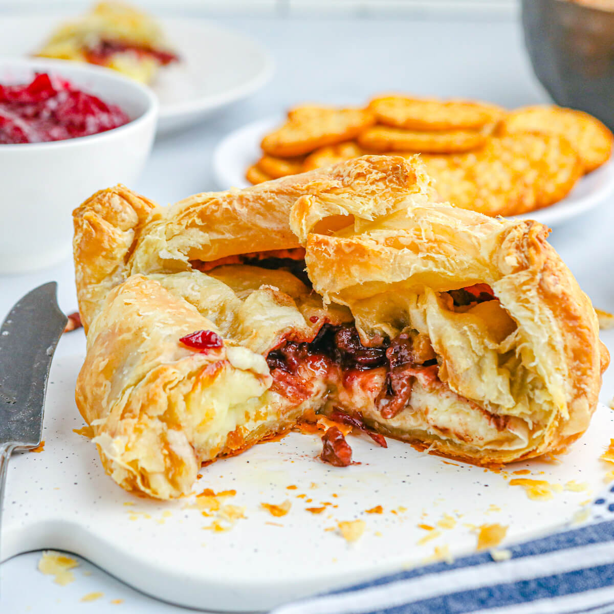 Brie en Croute with Cranberries and Pecans Dish 'n' the Kitchen
