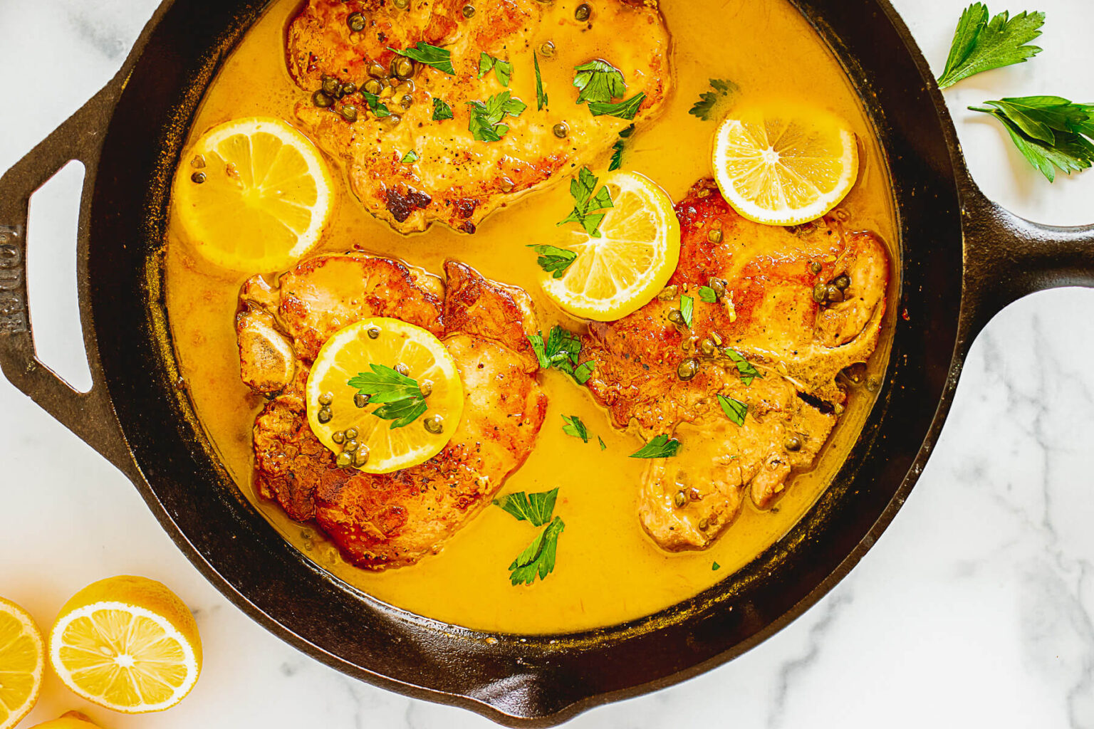 Pork Piccata with Lemon and Capers Dish 'n' the Kitchen