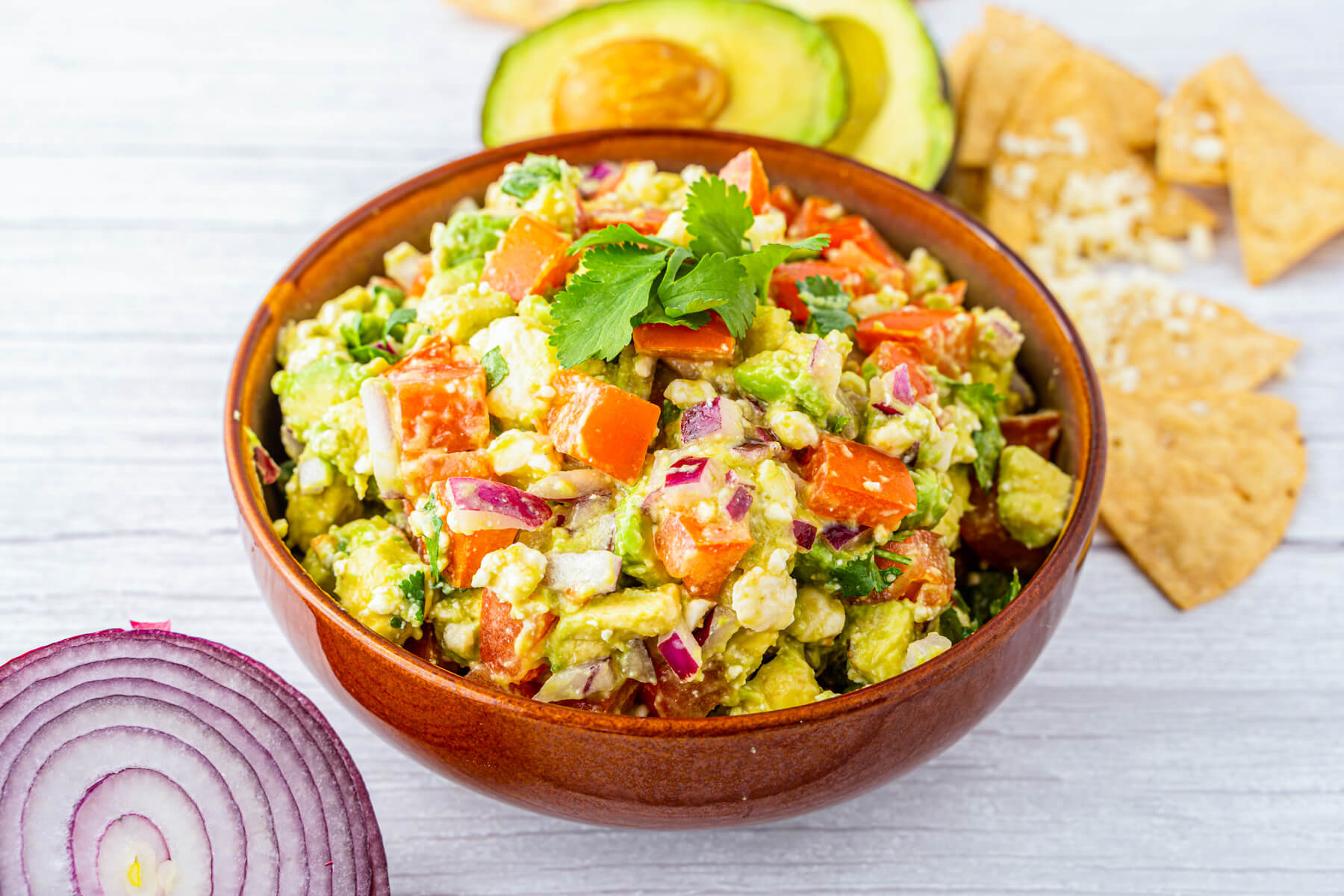 Chunky Avocado Salsa with Cotija Cheese Dish 'n' the Kitchen
