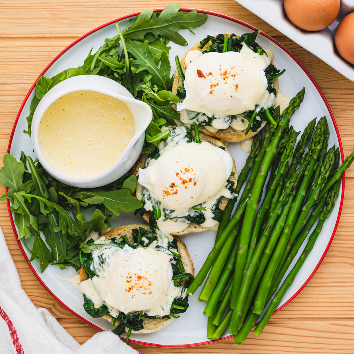 Eggs Benedict Florentine - Dish 'n' the Kitchen