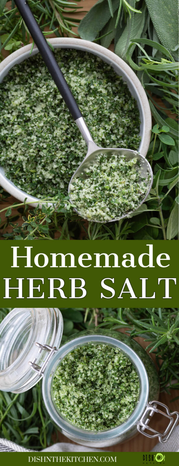 Homemade Herb Salt - Dish 'n' the Kitchen