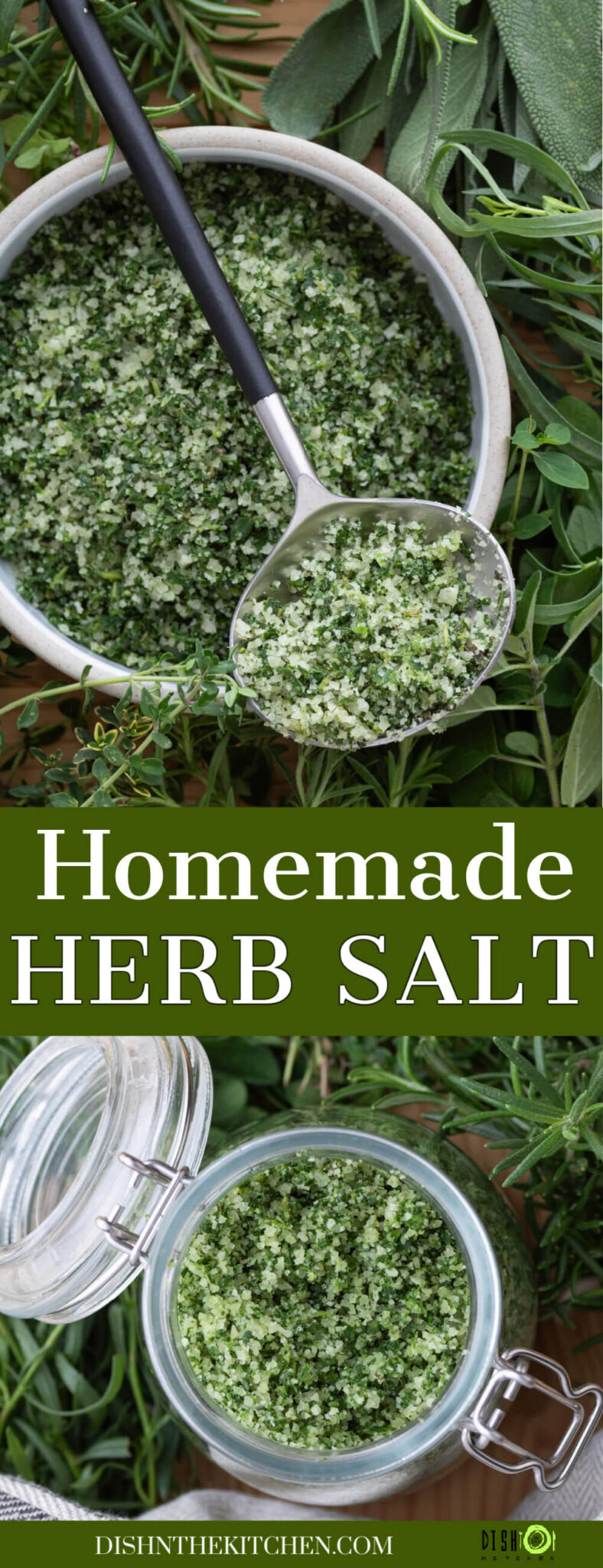 Homemade Herb Salt - Dish 'n' the Kitchen