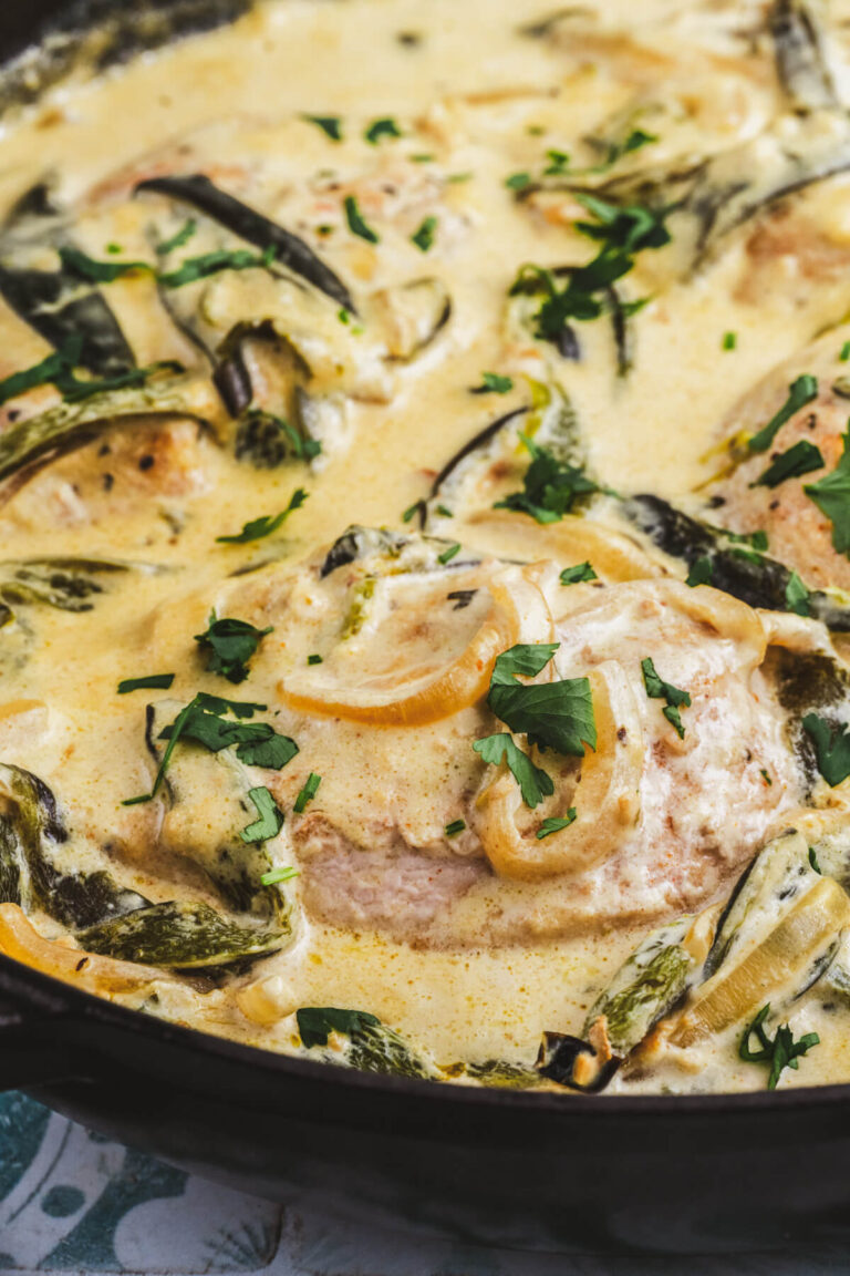 Rajas Poblanas con Pollo - Dish 'n' the Kitchen